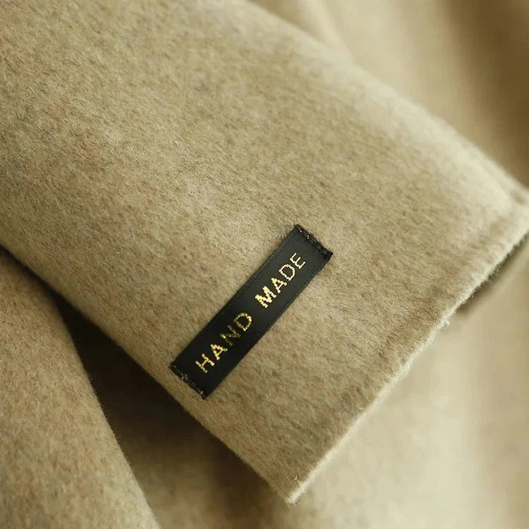 Wholesale Autumn Winter Regular Cashmere Coat Women Lambs Wool Coats with Hooded