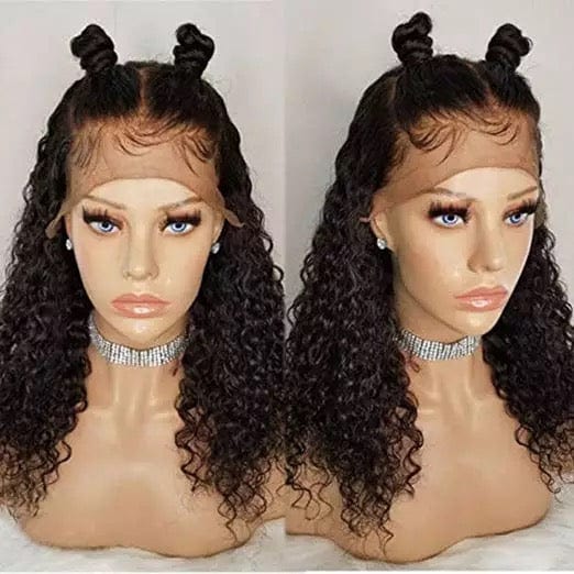 wholesale burmese curly virgin hair for women 100% brazilian virgin lace curly frontal wig with Baby hair