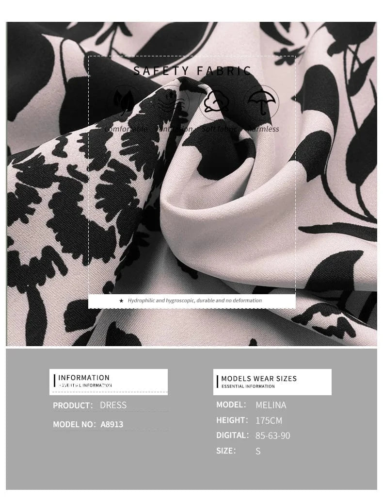 Wholesale Casual Elegant Long Sleeve Floral Print Lantern Sleeve Belted Maxi Dress