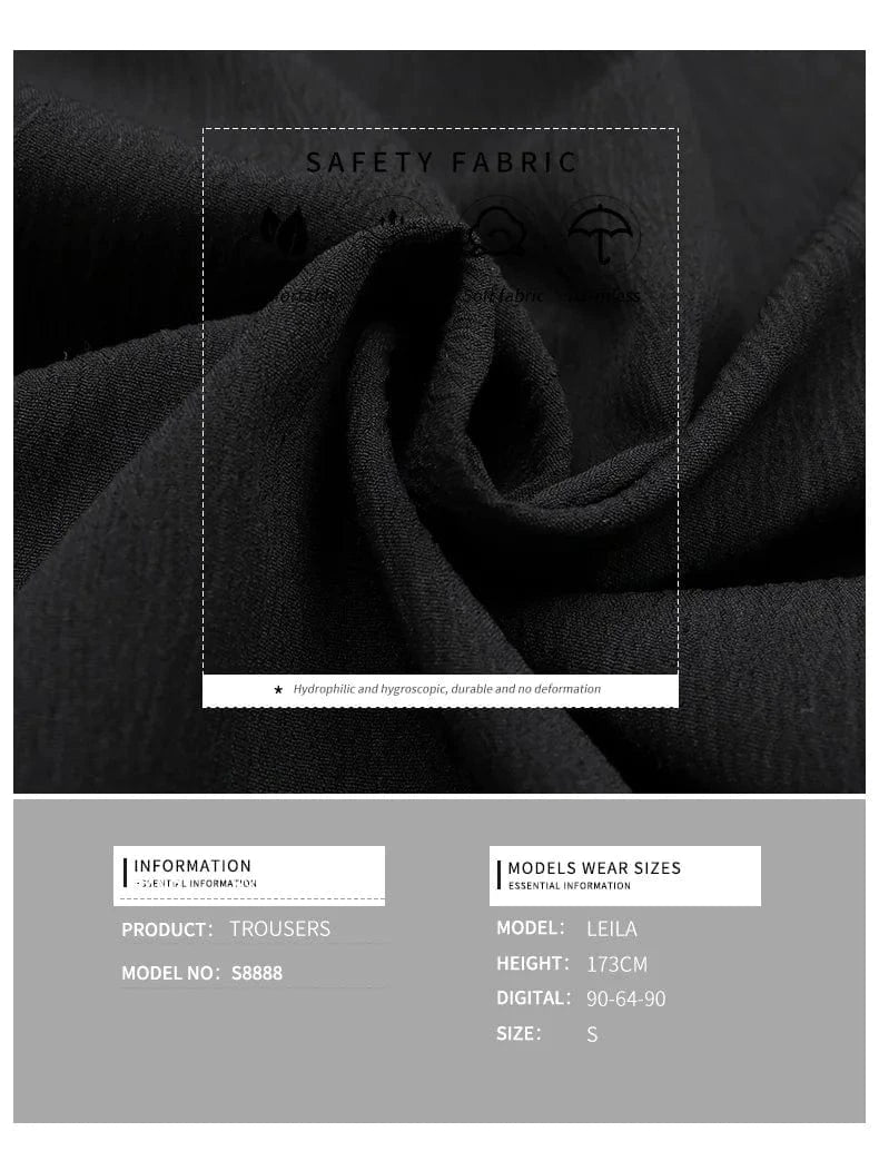 Wholesale Casual Women Long Trosers Wide-Legged Loose Pants