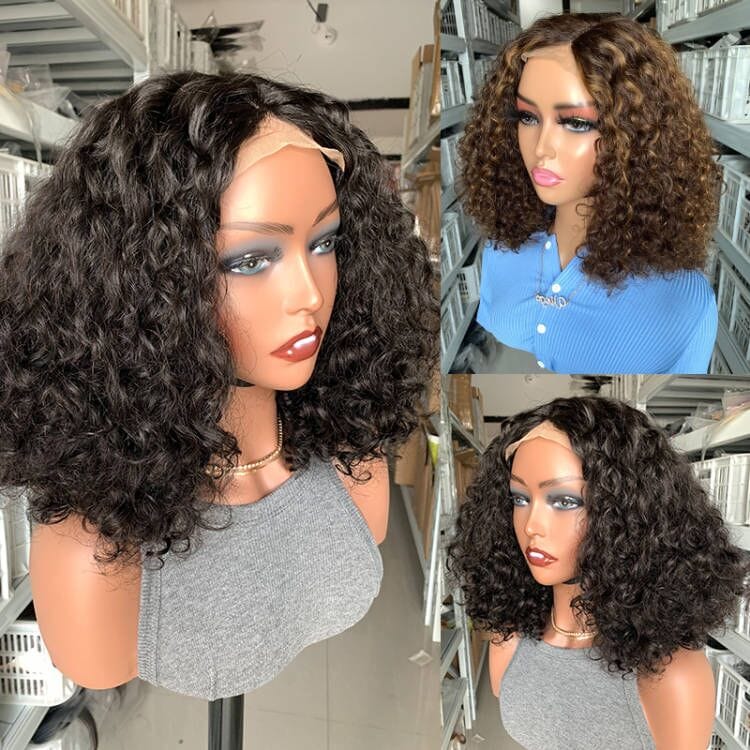 Wholesale Cheap Raw Indian Virgin NaturalCurly Human Hair Hd Full Lace Frontal Wig Natural Human Hair Transparent Lace Front Wig