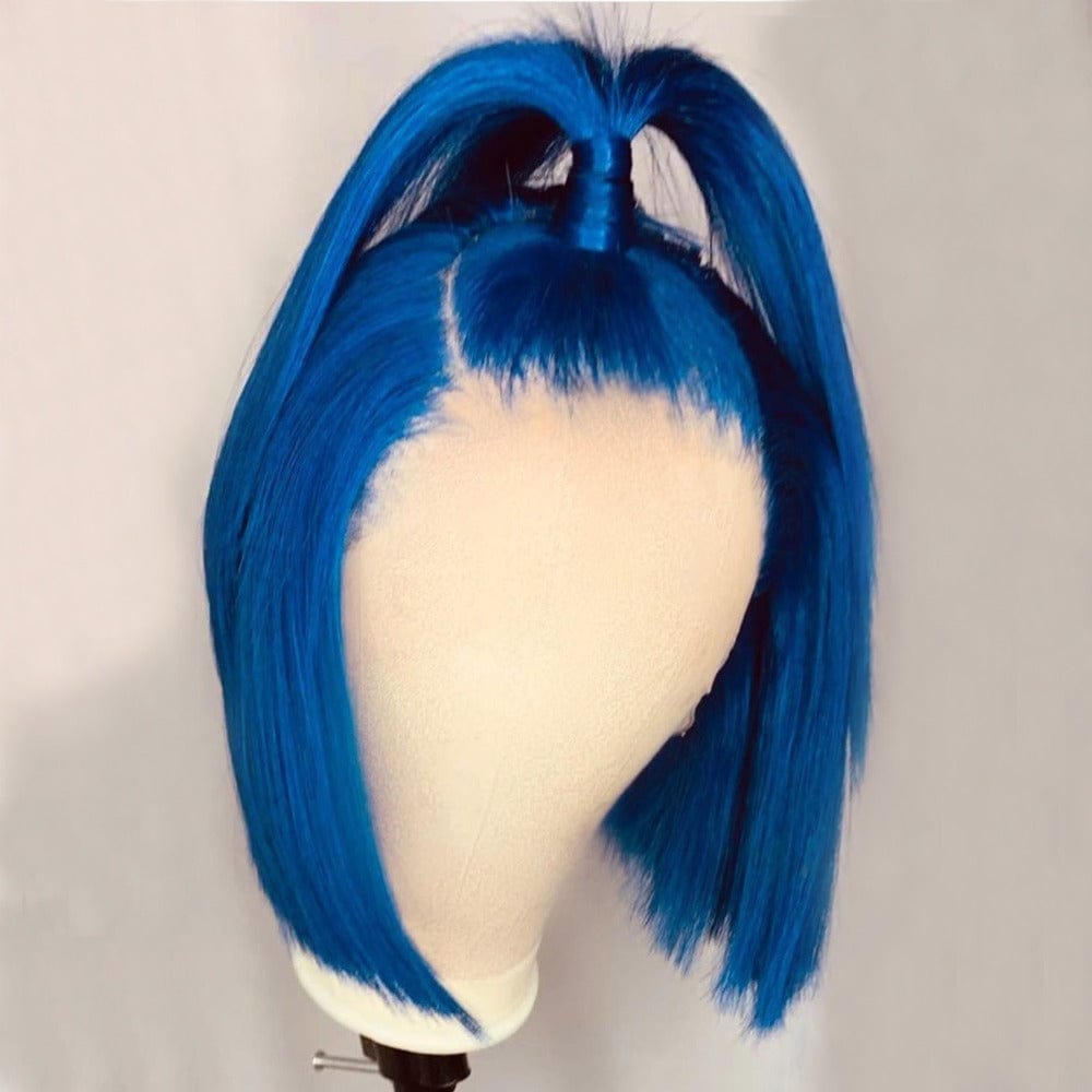 Wholesale Color Bob Wigs Red/Black Silky Straight HD Transparent Lace Front Wigs for Black Women