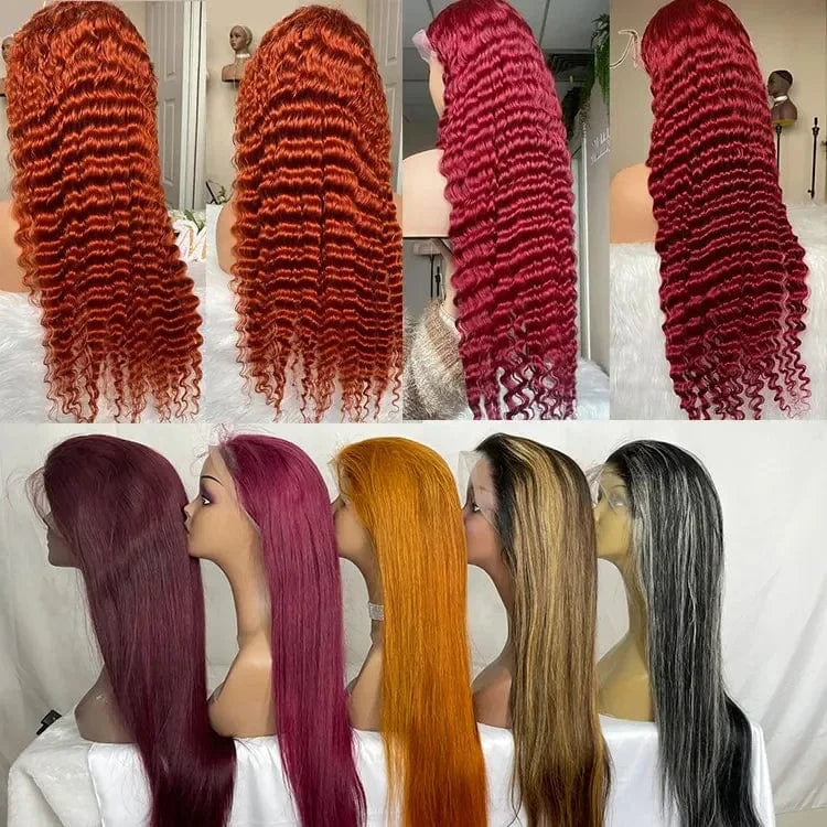 Wholesale Colored Wigs Human Hair Lace Front Wigs Chocolate Brown Color Human Hair HD Transparent Glueless full hd lace wigs