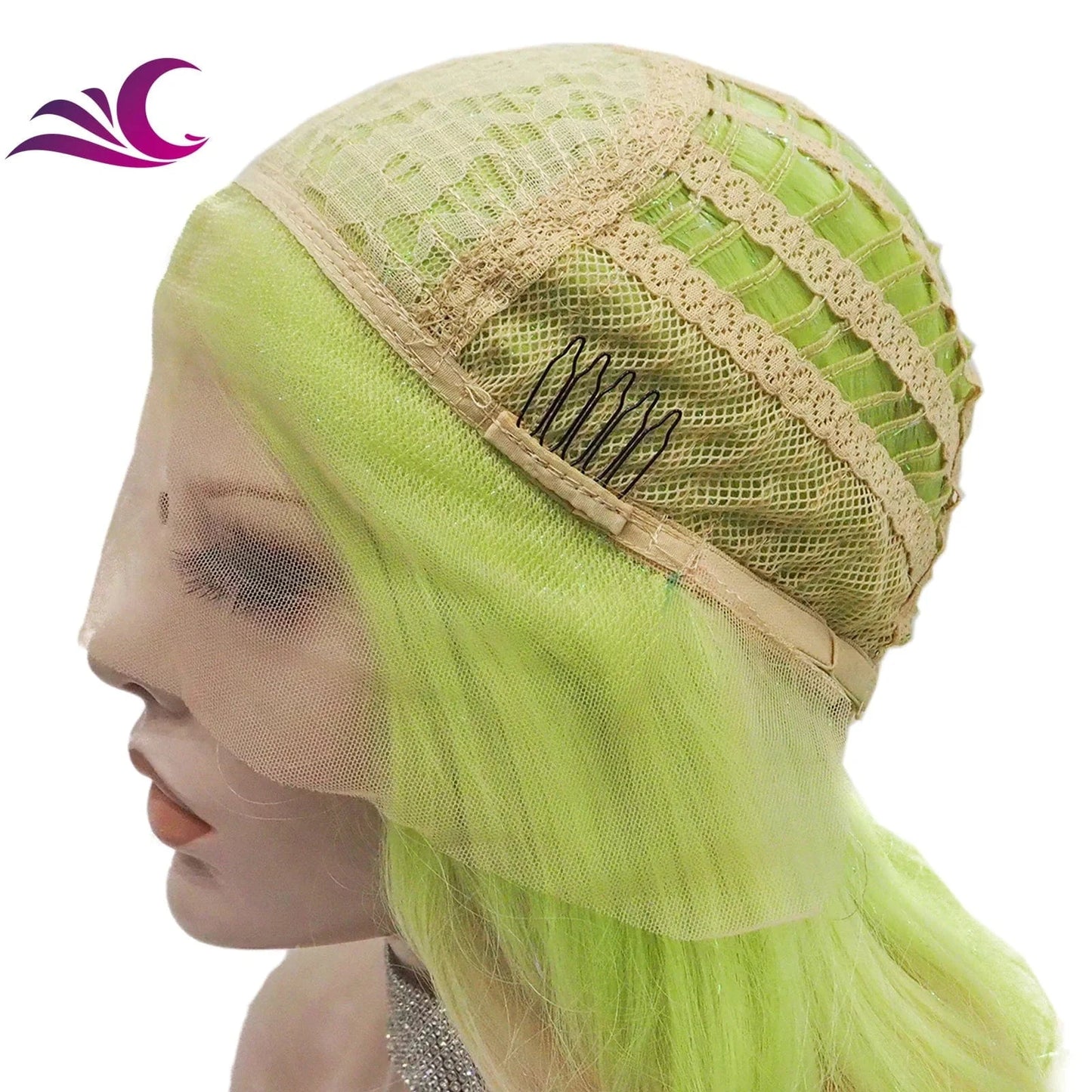 Wholesale Colorful Pre-Plucked Heat Resistant Premium Fiber Futura Synthetic Hair Wigs