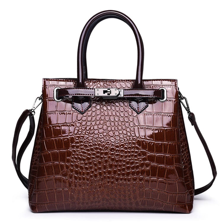 wholesale croc embossed leather luxury bags women handbags