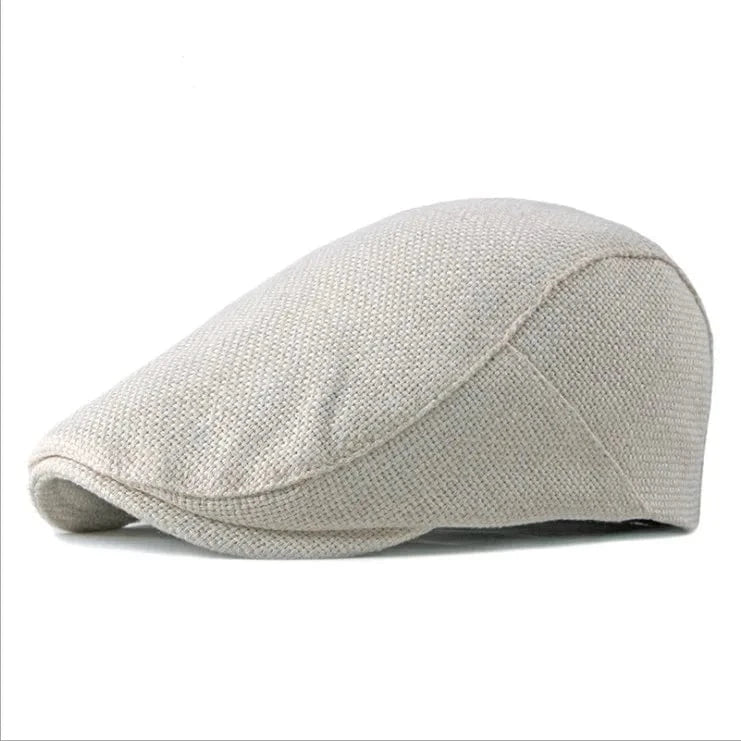 Wholesale Custom cheap cotton Plain Newsboy  Cotton ivy Cap black