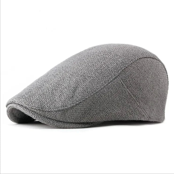 Wholesale Custom cheap cotton Plain Newsboy  Cotton ivy Cap black