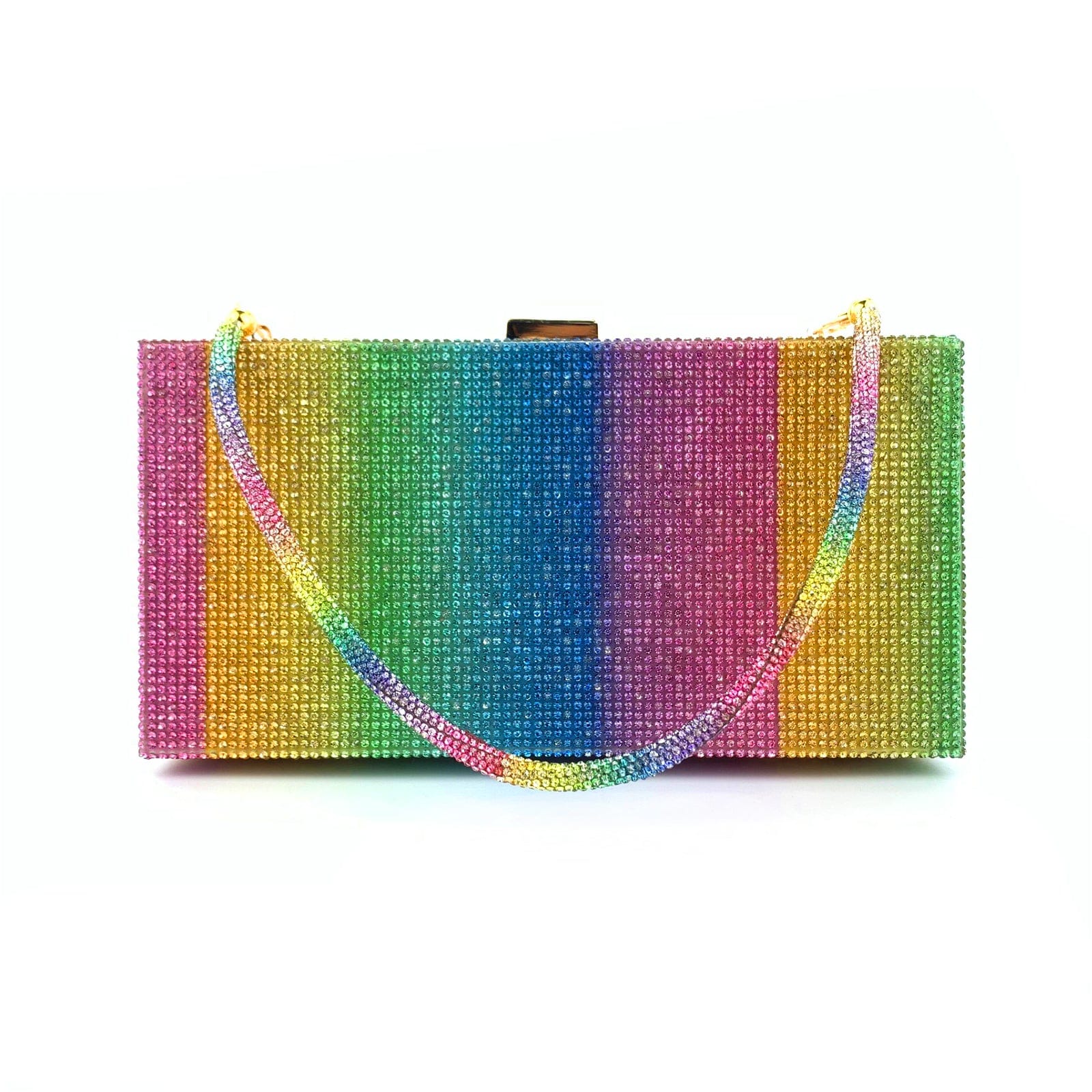 Wholesale Custom Lady Elegant Evening Bag  Luxury Women Popular Rainbow Party evening handbags for women