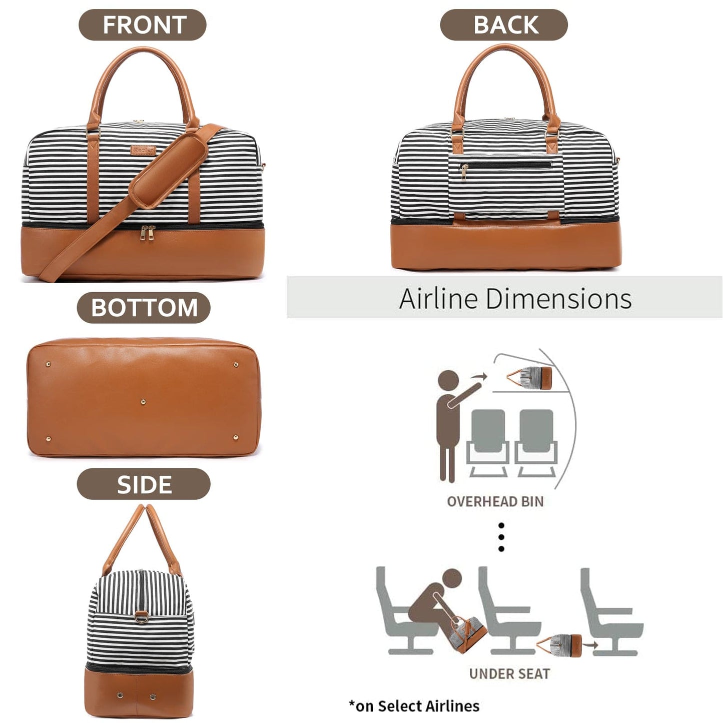 Wholesale custom low moq vintage canvas PU leather trim tote crossbody shoulder bag women weekend duffel travel bags