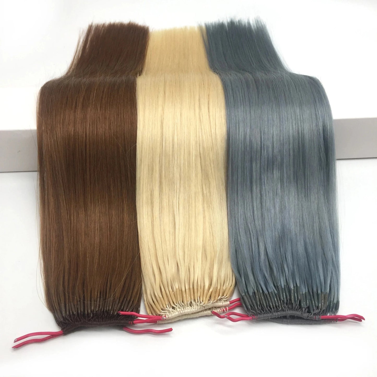Wholesale Factory Natural Hair Two Cotton Thread Twins Double Line I-tip Glue Knot Hair Extensions human