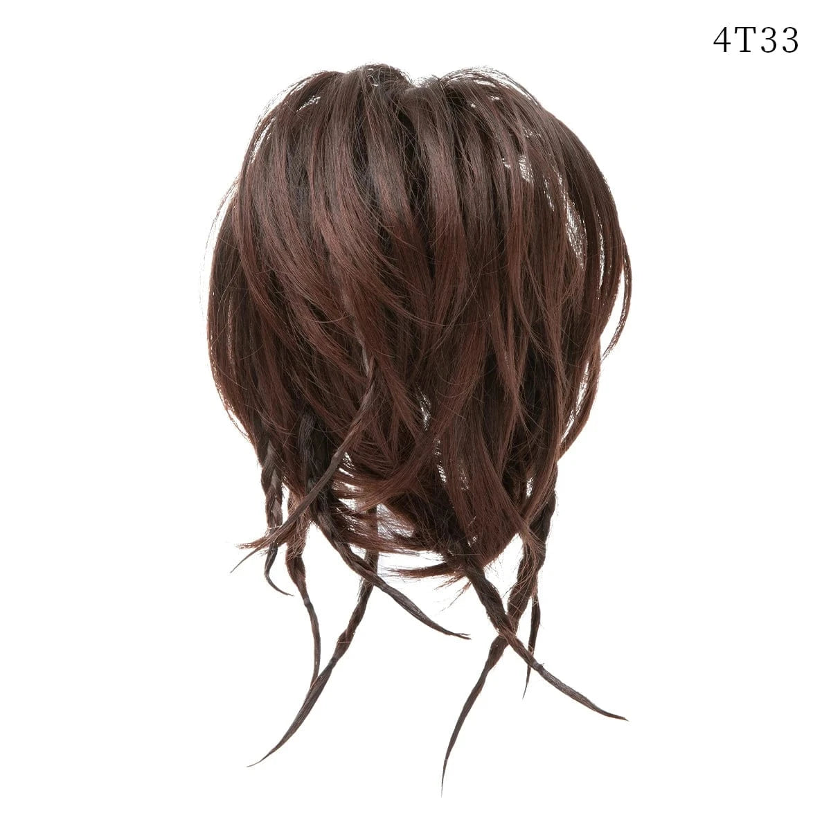 Wholesale Fashion Curly Large Messy Padding Pieces Synthetic Bun Stick Hair Postiches Chignon  With Braids For White Women