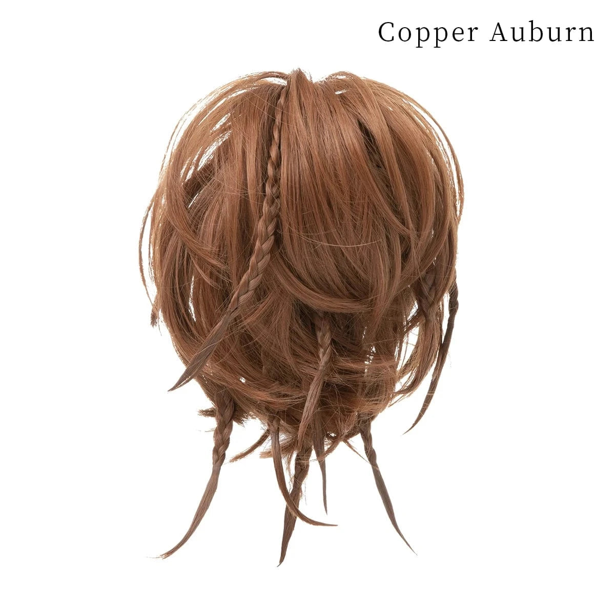 Wholesale Fashion Curly Large Messy Padding Pieces Synthetic Bun Stick Hair Postiches Chignon  With Braids For White Women