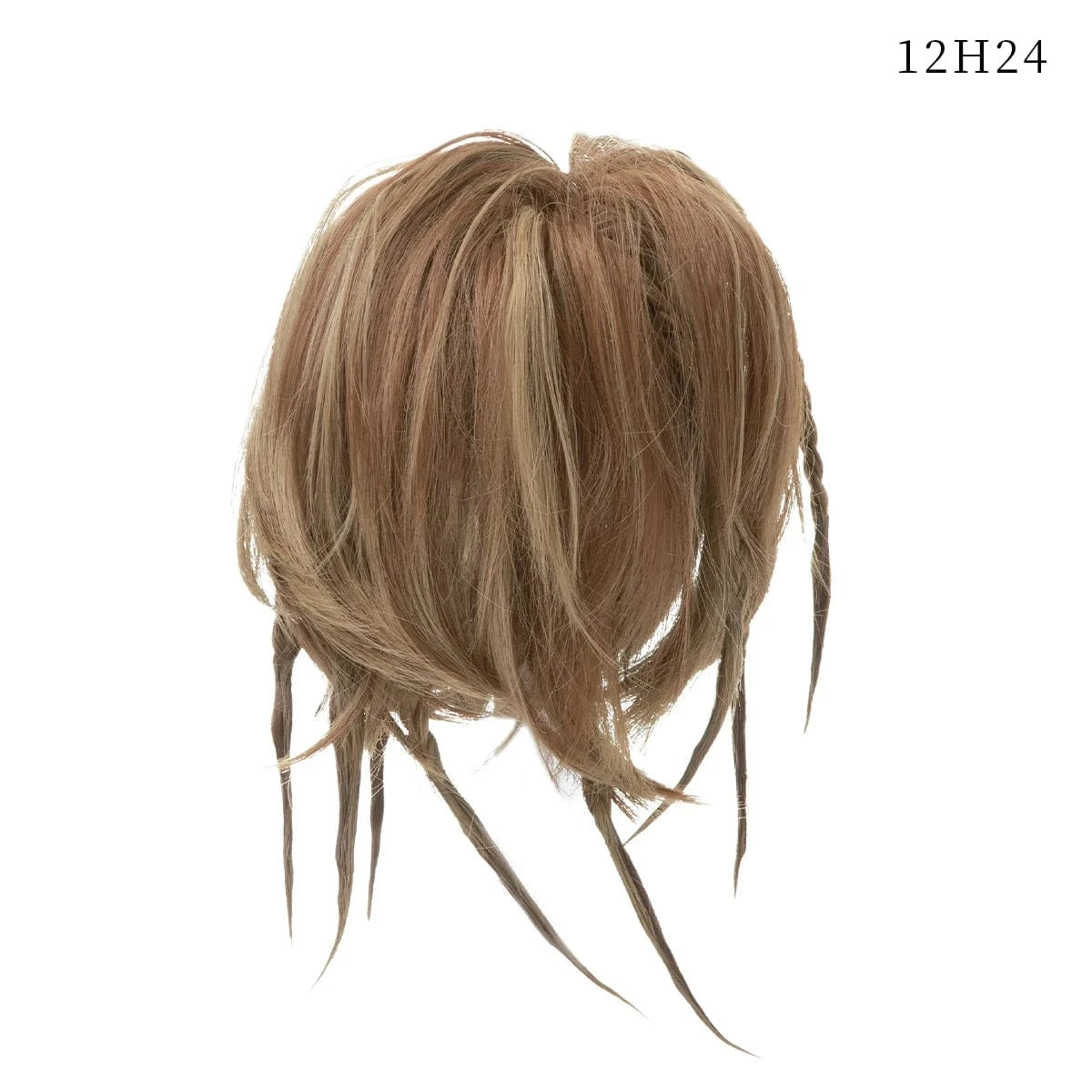 Wholesale Fashion Curly Large Messy Padding Pieces Synthetic Bun Stick Hair Postiches Chignon  With Braids For White Women