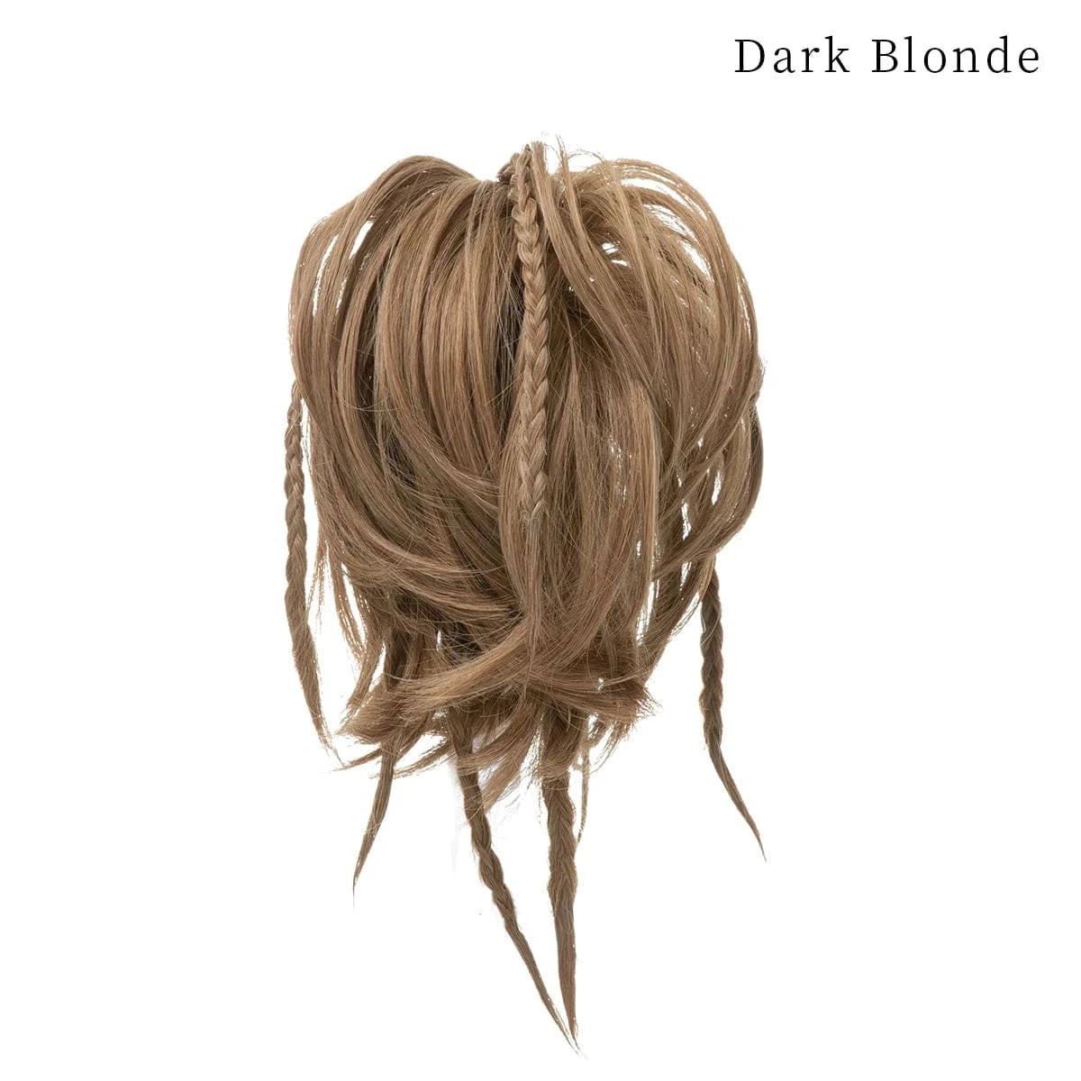 Wholesale Fashion Curly Large Messy Padding Pieces Synthetic Bun Stick Hair Postiches Chignon  With Braids For White Women