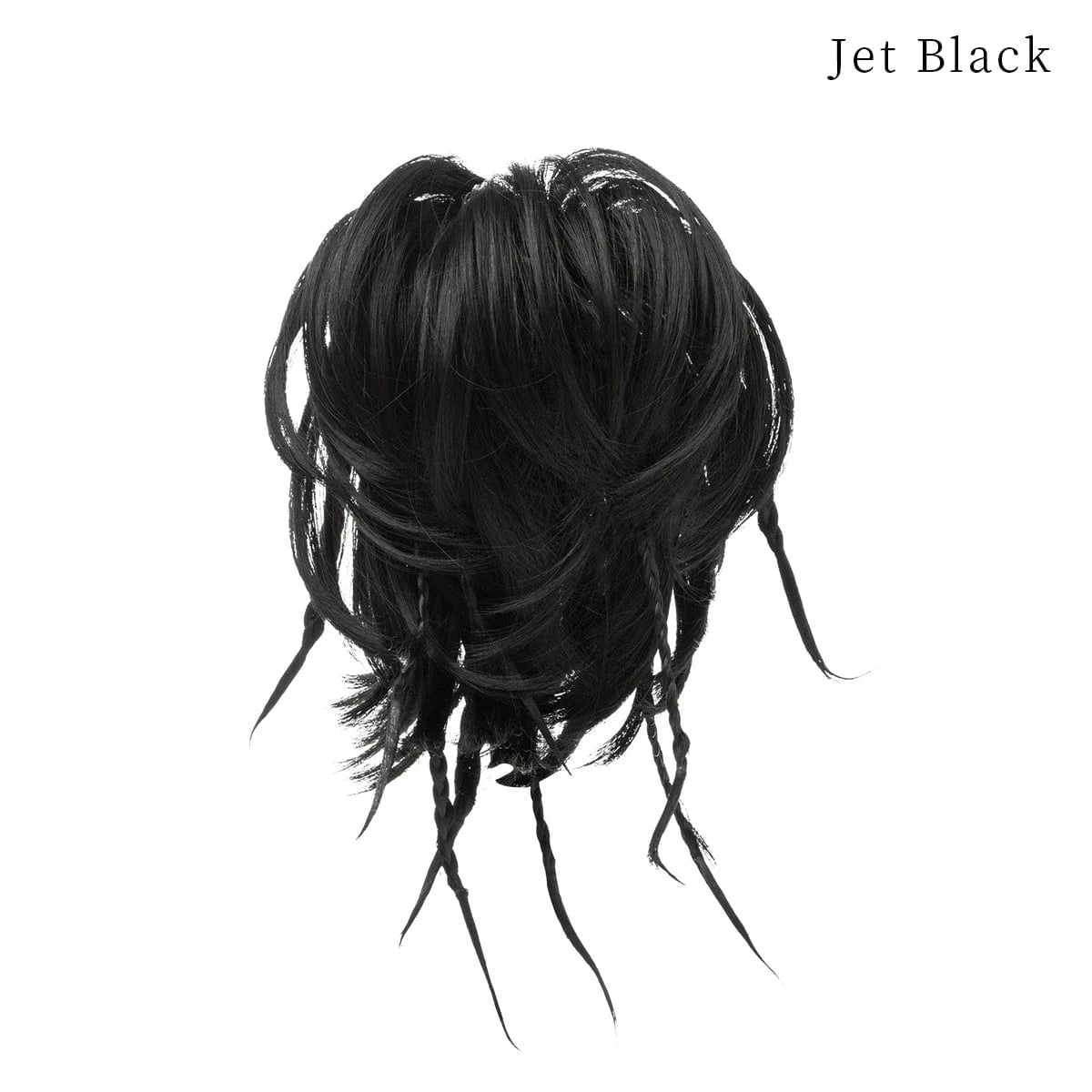 Wholesale Fashion Curly Large Messy Padding Pieces Synthetic Bun Stick Hair Postiches Chignon  With Braids For White Women