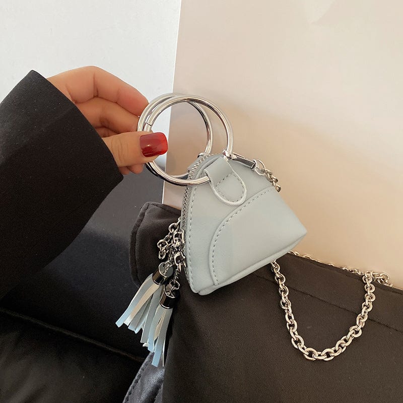 Wholesale fashion girls small tassel coin purses ladies shoulder luxury sling women's mini bags