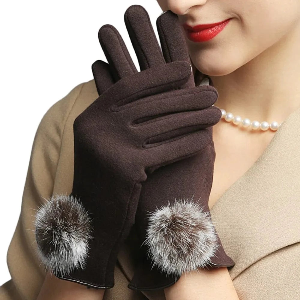 Wholesale fashion mujer invierno outdoor touch screen riding bike women gloves winter