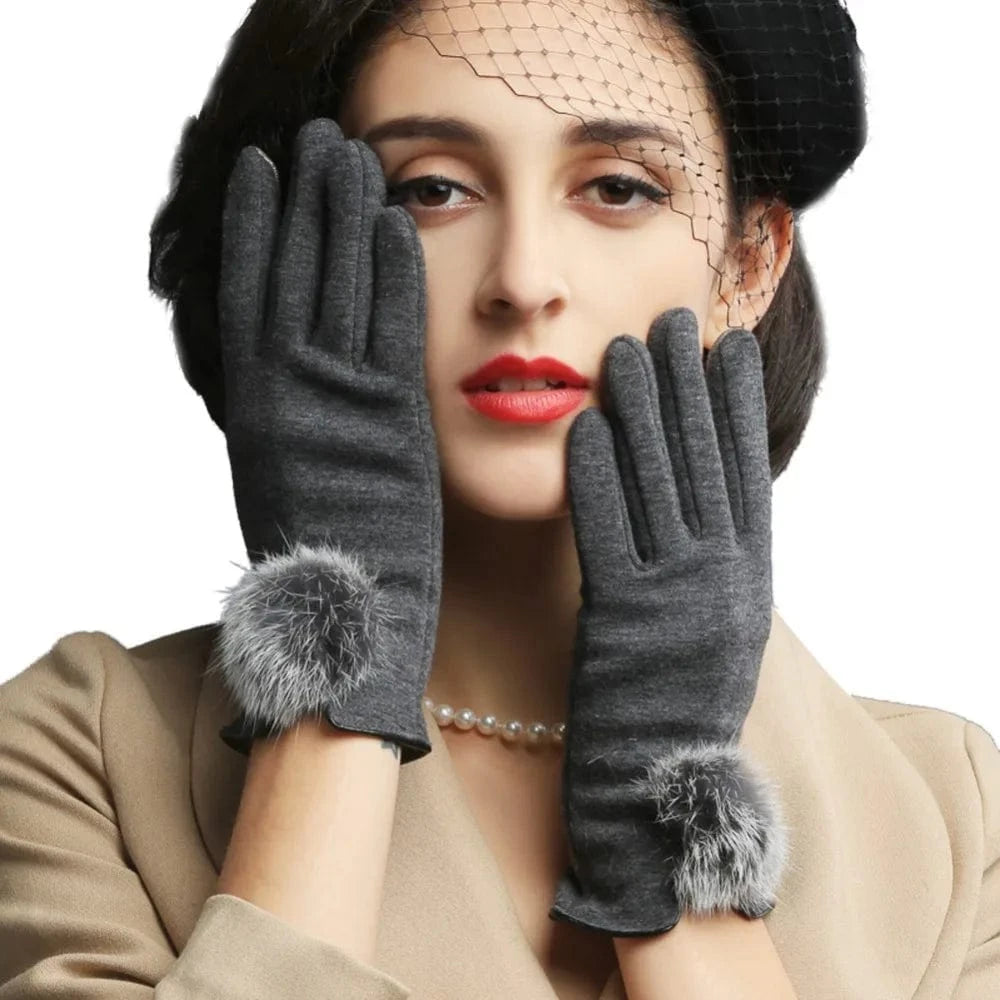 Wholesale fashion mujer invierno outdoor touch screen riding bike women gloves winter