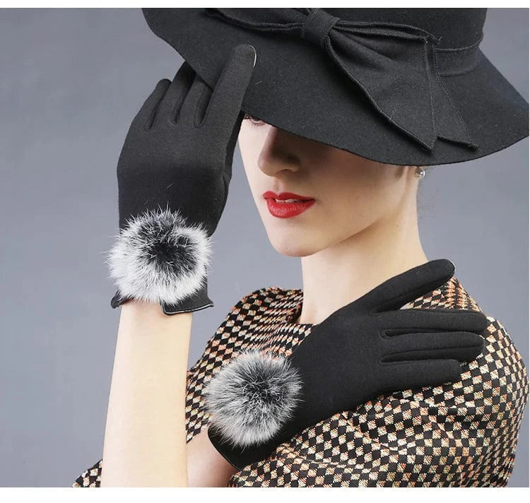 Wholesale fashion mujer invierno outdoor touch screen riding bike women gloves winter