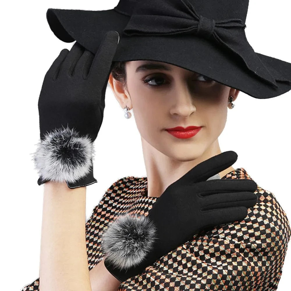 Wholesale fashion mujer invierno outdoor touch screen riding bike women gloves winter