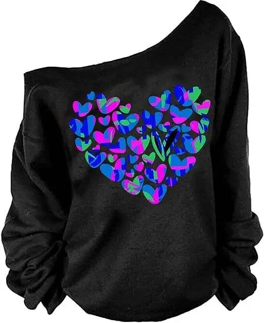 Wholesale fashion Women's Off-Shoulder T-shirt New Style Long Sleeve Off-Shoulder T-shirt