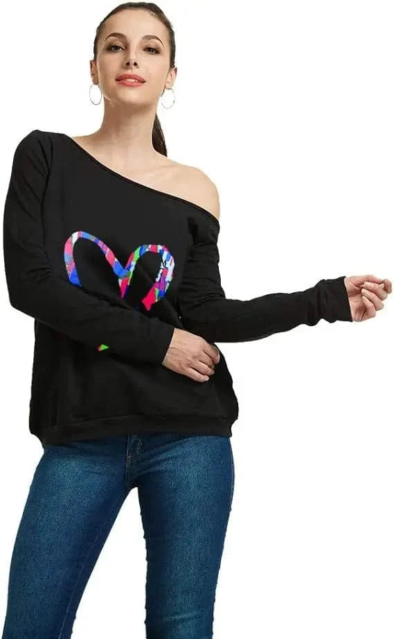 Wholesale fashion Women's Off-Shoulder T-shirt New Style Long Sleeve Off-Shoulder T-shirt