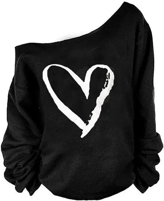 Wholesale fashion Women's Off-Shoulder T-shirt New Style Long Sleeve Off-Shoulder T-shirt