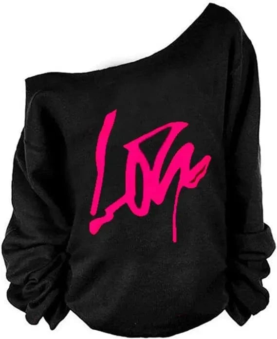 Wholesale fashion Women's Off-Shoulder T-shirt New Style Long Sleeve Off-Shoulder T-shirt