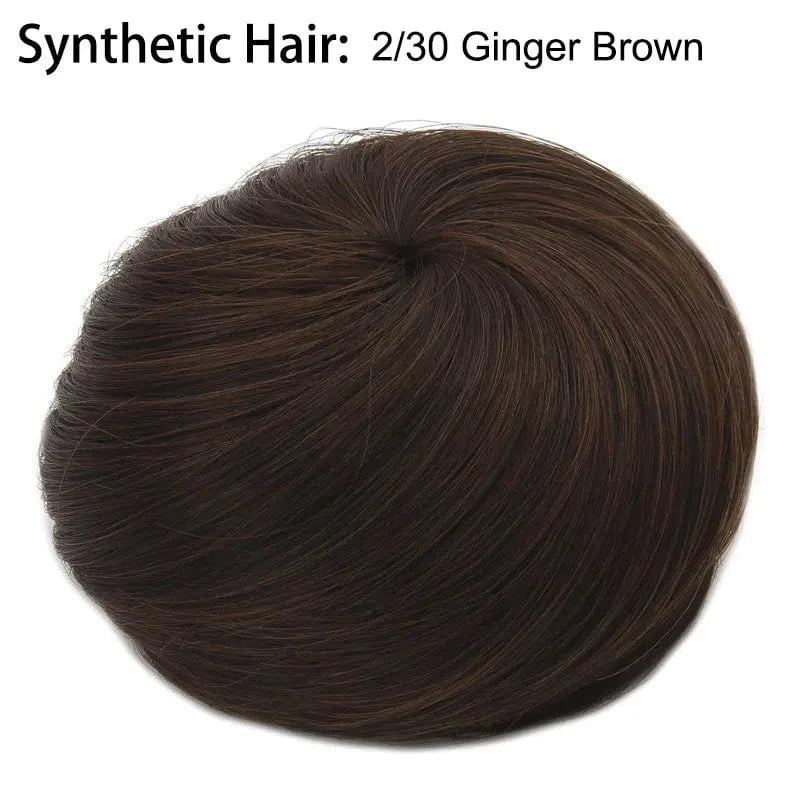 Wholesale Faux Fake Easy Drawstring Postisch Pour Synthetic Comb Clip on Hair Donut Buns Chignon for Hair Piece White Women
