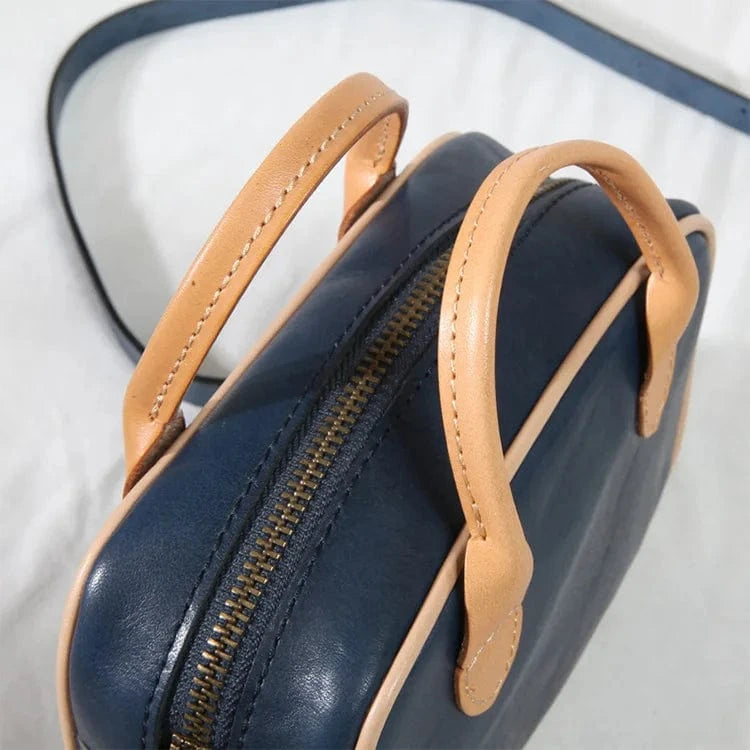 Wholesale Genuine Leather Tote Bag Vintage Square Tote  Bag for Women