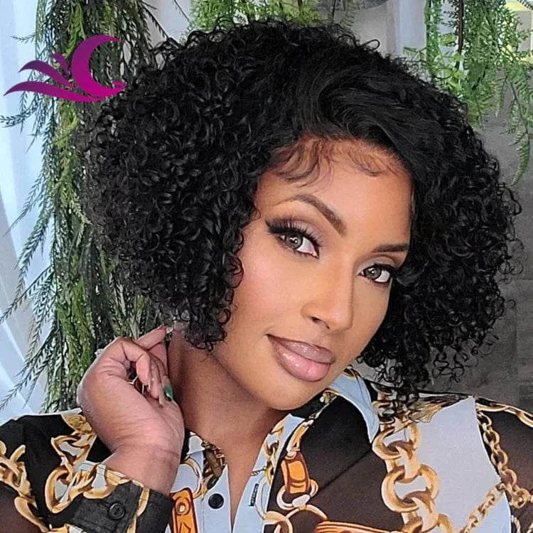 Wholesale HD Lace Short Bob Side Part Burmese Raw Human Hair Small Knots Bleached Cheap Lace Front Wigs for Black Women