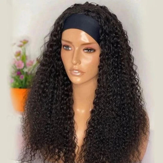 Wholesale Headband Wig Human Hair For Black Women,Remy Human Hair Headband Wig,Headband Kinky Ponytail Human Hair Wig