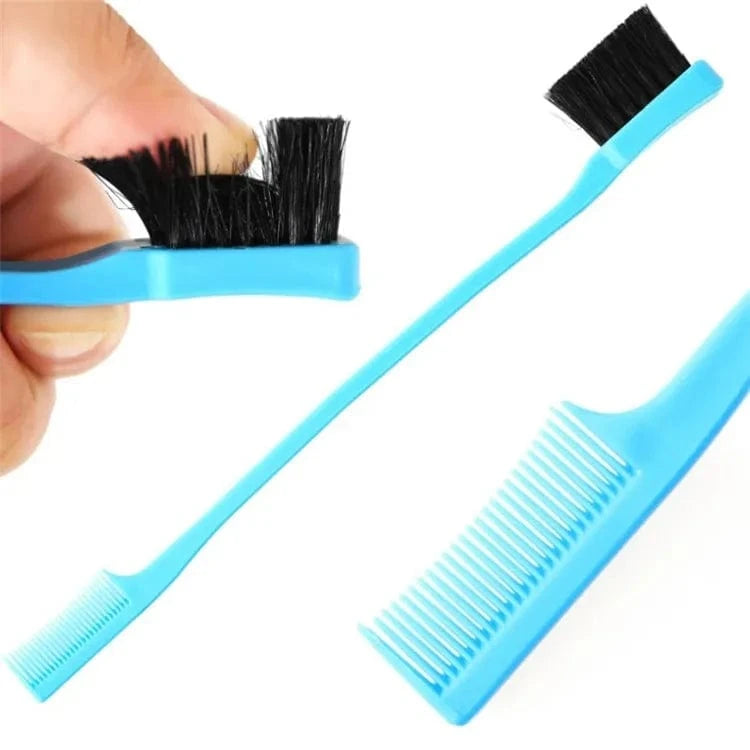 Wholesale High Quality Double Sided Strong Hold Eye Eyebrow Comb Edge Control Baby Hair Brush