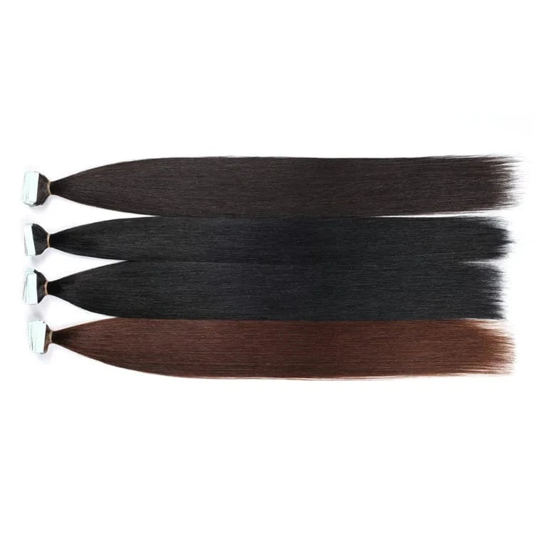 Wholesale Invisible Tape In Human Hair Extension Double Drawn 100% Russian Virgin Human Tape in Hair Extensions
