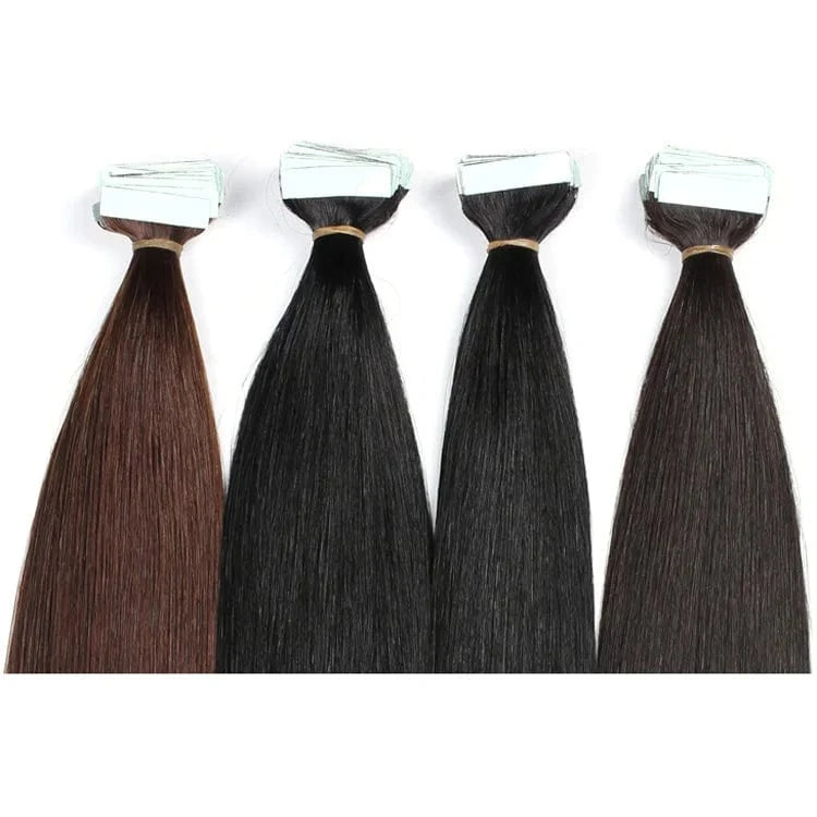 Wholesale Invisible Tape In Human Hair Extension Double Drawn 100% Russian Virgin Human Tape in Hair Extensions