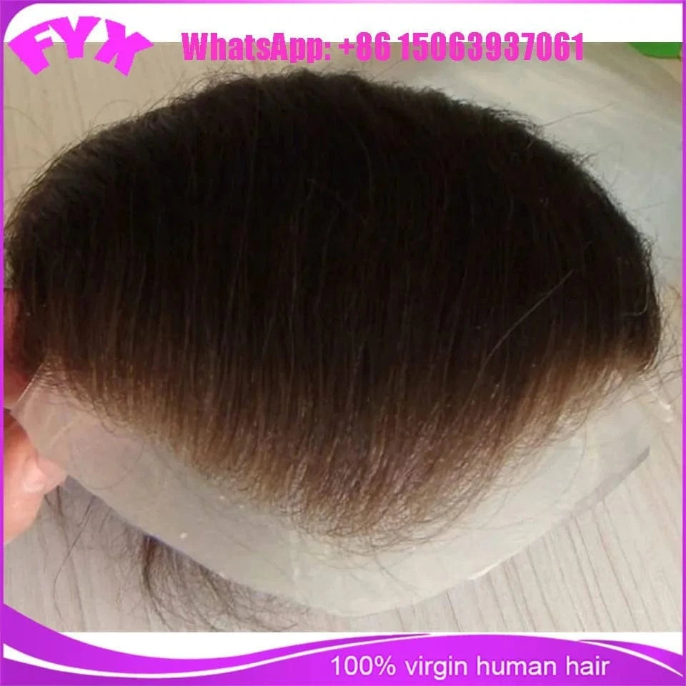Wholesale kinky curly human hair men wig hair piece for black men personal customized