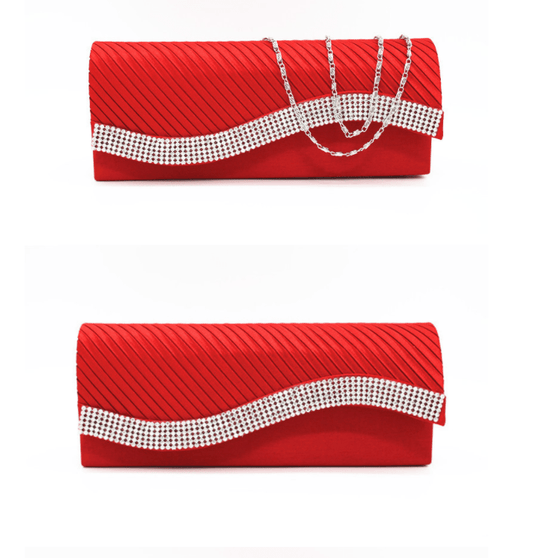Wholesale ladies small purses chain rhinestone  purse clutch bag evening bags for woman