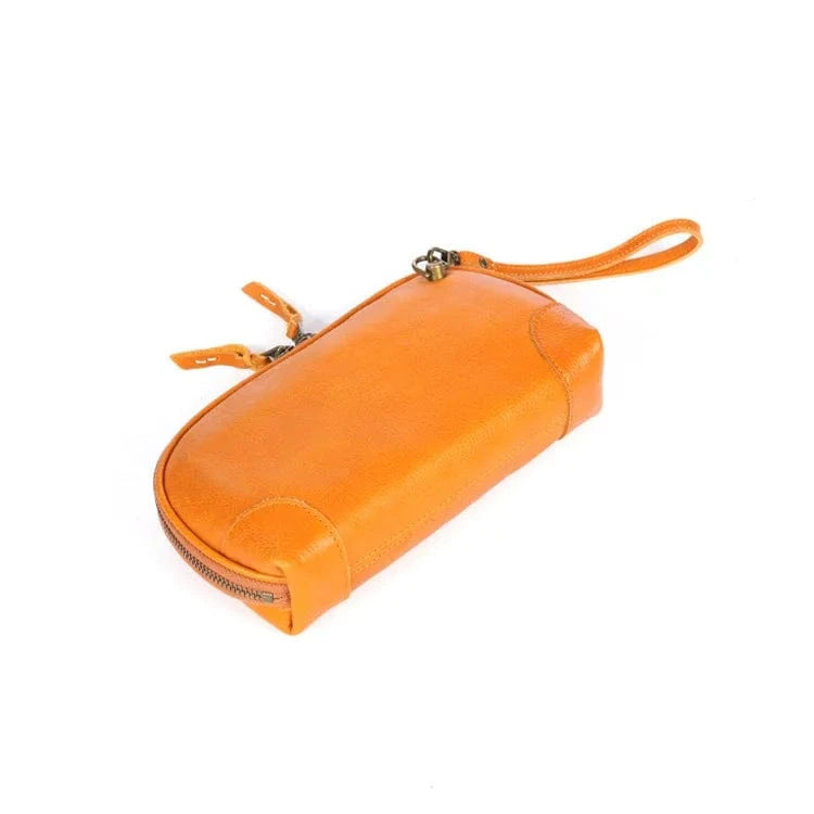 Wholesale Leather Handbag For Women Horizontal Soft Genuine Cowhide Leather Vintage Style Shoulder Bag