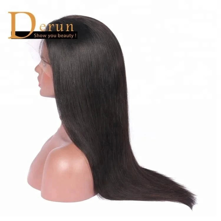 Wholesale Mink Cambodian human Hair Raw Virgin Straight Hair Full Cuticle Aligned 13*6 Lace frontal Wigs 150% density