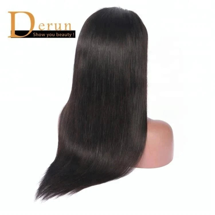 Wholesale Mink Cambodian human Hair Raw Virgin Straight Hair Full Cuticle Aligned 13*6 Lace frontal Wigs 150% density