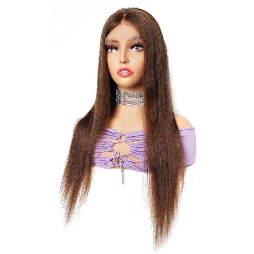 Wholesale Natural Cheap Human Hair Lace Front Wigs Straight Lace Frontal Wigs for Black Women Cheap Glueless Lace Closure Wigs