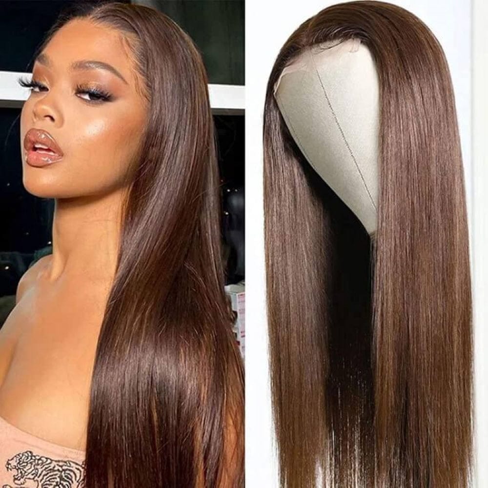 Wholesale Natural Cheap Human Hair Lace Front Wigs Straight Lace Frontal Wigs for Black Women Cheap Glueless Lace Closure Wigs