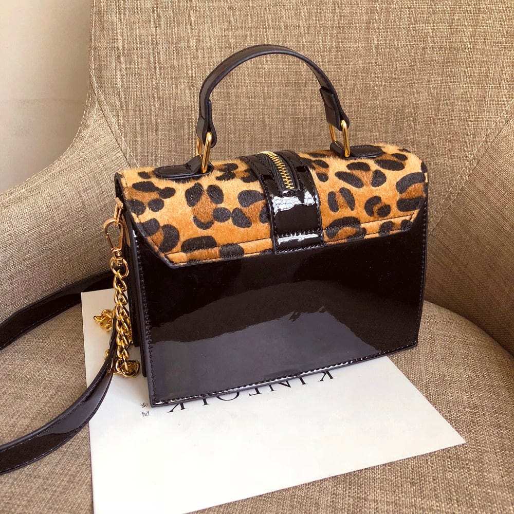 Wholesale New Arrivals Fashion Leopard Pattern Chain Shoulder Small Leather Handbags for Women