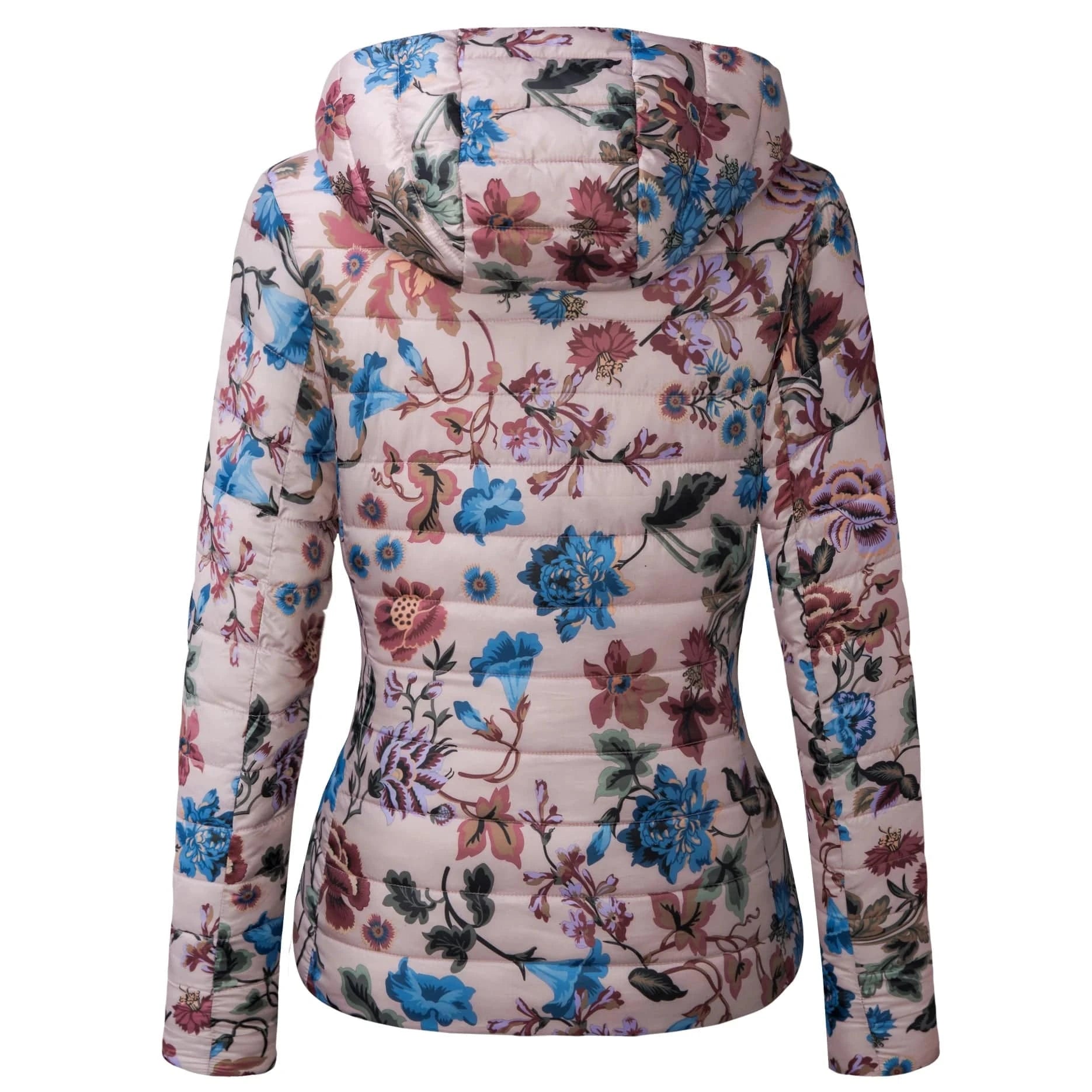 Wholesale OEM Service Latest Fashion Winter Reversible Style Padded Printed Warm Casual Jacket Women Winter Jacket