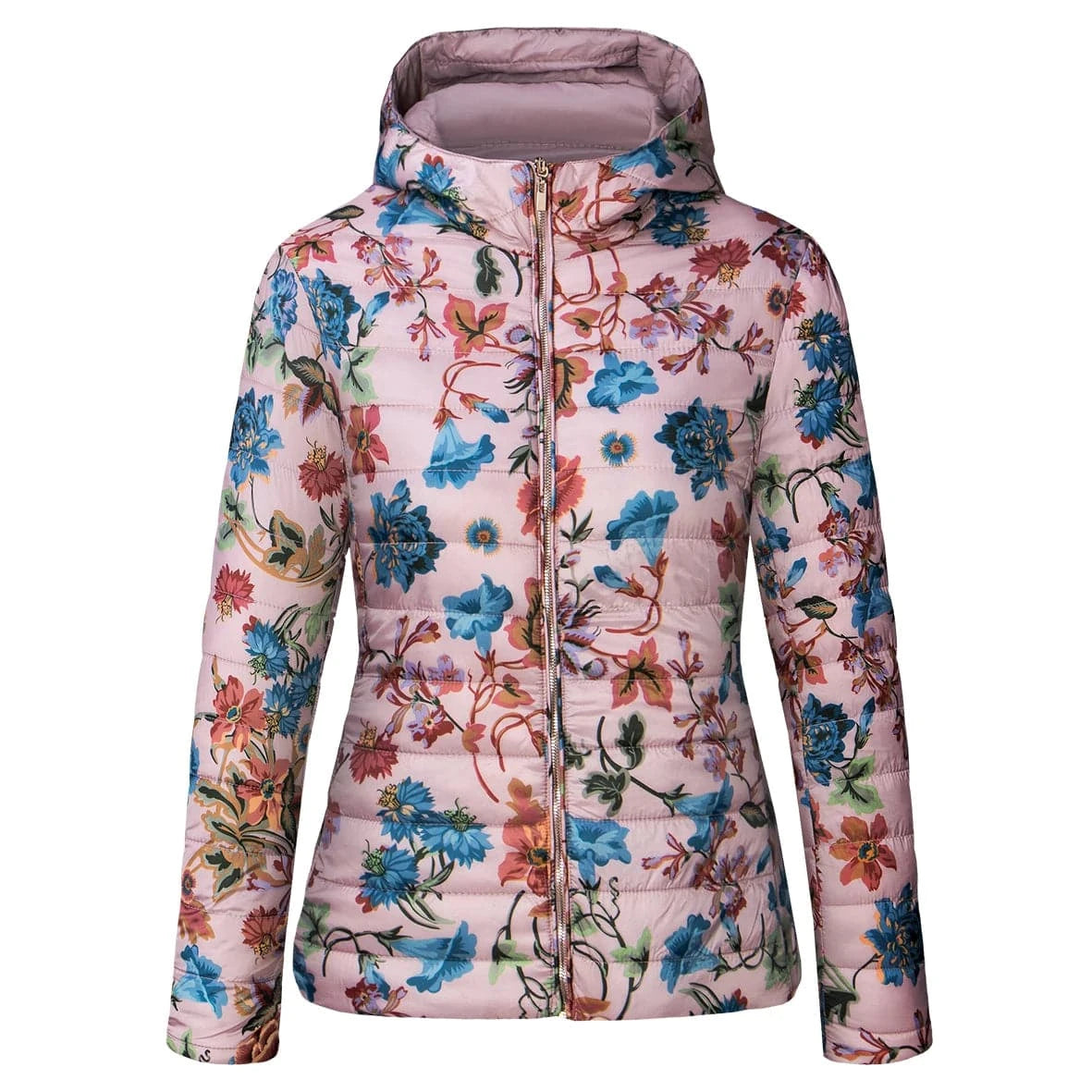 Wholesale OEM Service Latest Fashion Winter Reversible Style Padded Printed Warm Casual Jacket Women Winter Jacket