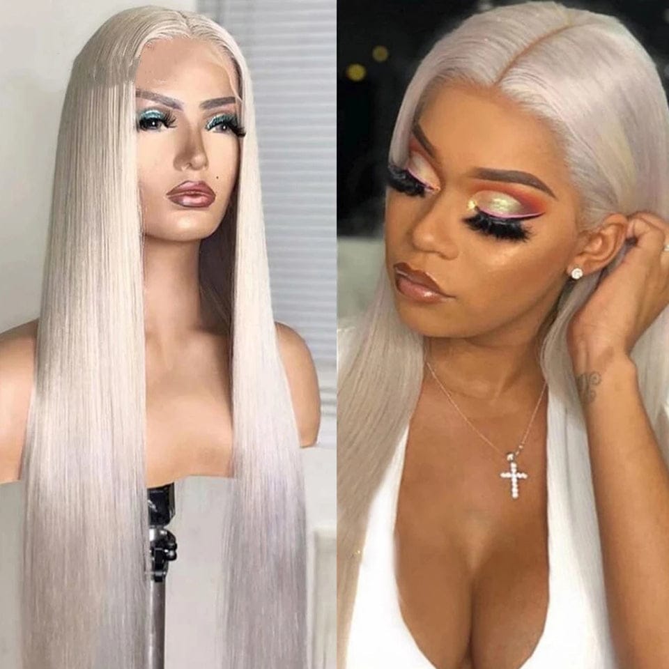 Wholesale Platinum Blonde Lace Front Human Hair Wigs For Black Women Body Wave HD Transparent Lace Wigs 613 Lace Frontal Wigs