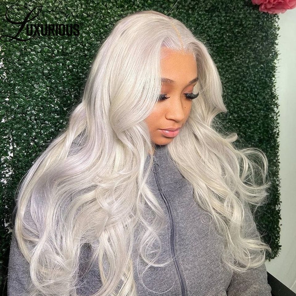 Wholesale Platinum Blonde Lace Front Human Hair Wigs For Black Women Body Wave HD Transparent Lace Wigs 613 Lace Frontal Wigs
