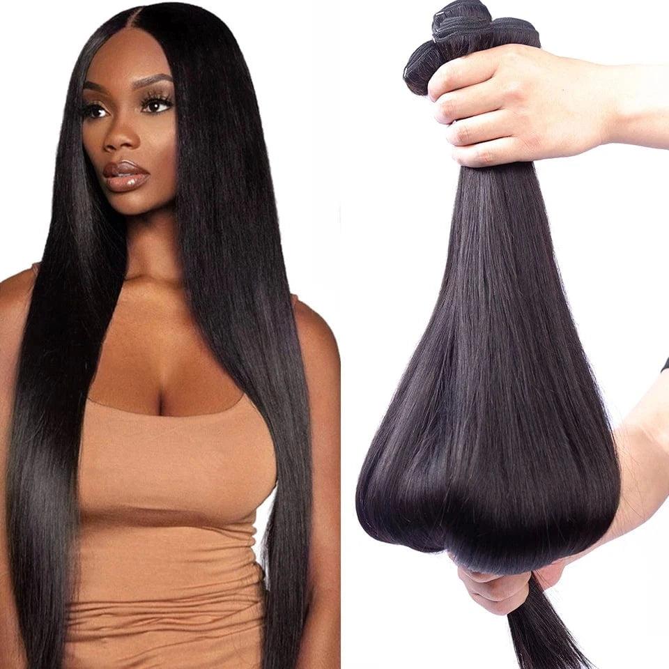 Wholesale Price Peruvian Cuticle Aligned Raw Virgin Human Hair Weave Thick Remy 26 Inch Silky Straight Hair Bundle