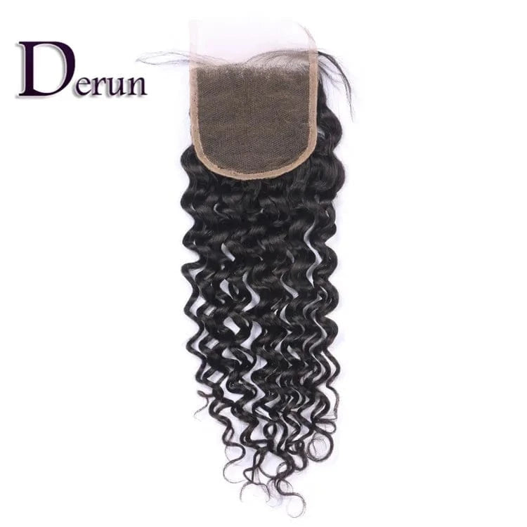 Wholesale Price Raw Virgin Human Curly hair Can be Dyed Bleached 4*4 HD swiss Lace Closure