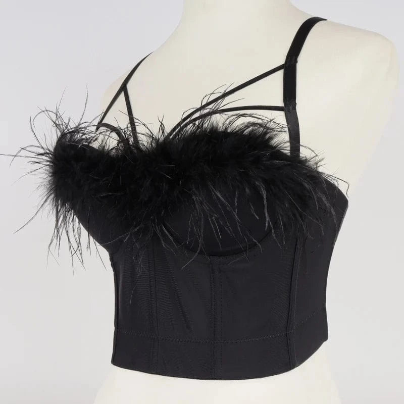 Wholesale quality Collar fleece Ladies corset tops Sexy women corsets tops for women's Sexy